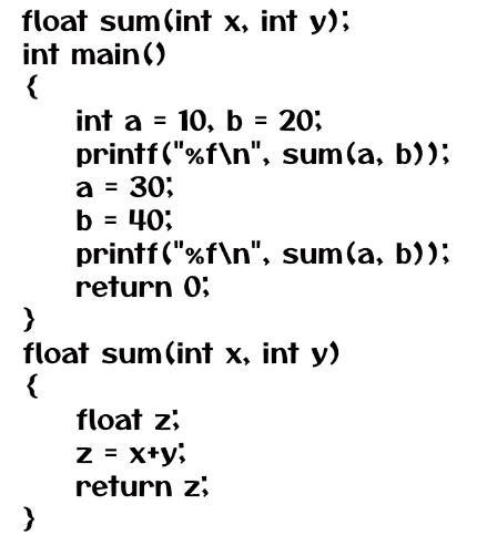 Declaring a Function in C