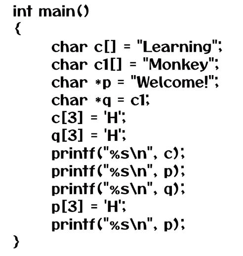 string pointer assignment in c