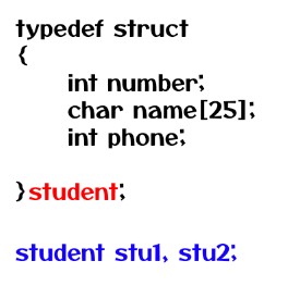 Structure with structure variables