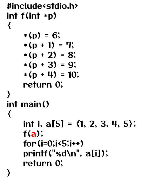 Passing Arrays as Arguments Example 1