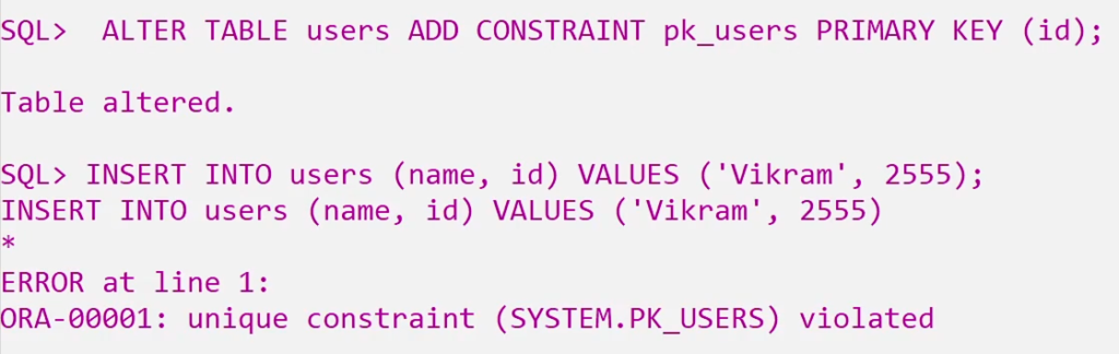 ADD and DROP a Constraint using ALTER TABLE command in SQL 1
