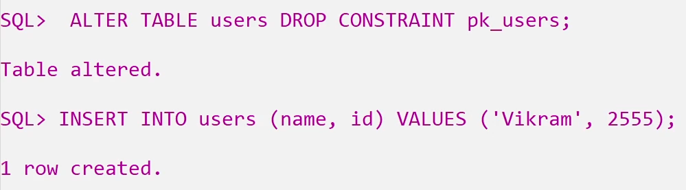 Add And Drop A Constraint Using Alter Table Command In Sql Learning