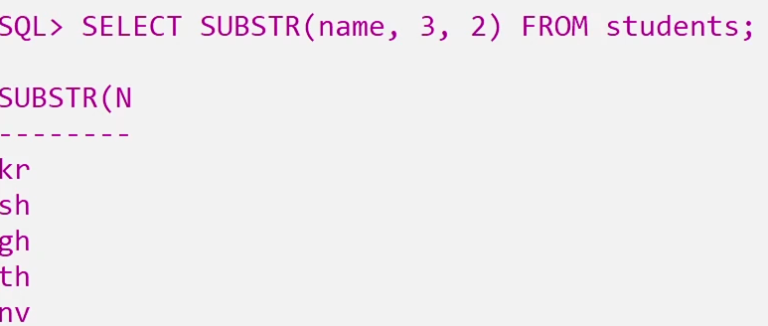 oracle-substr-function