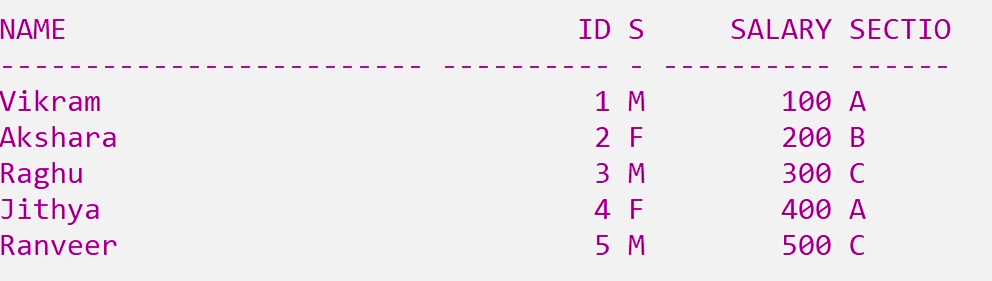 RPAD and LPAD in SQL 1