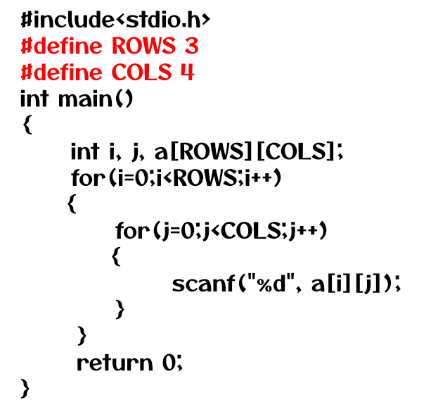 #define in C Example