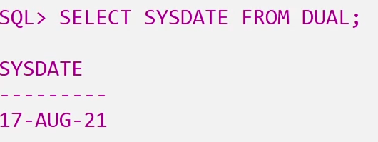 SYSDATE CURRENT_DATE SYSTIMESTAMP Functions in SQL 1