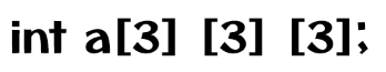 3 Dimensional Arrays in C