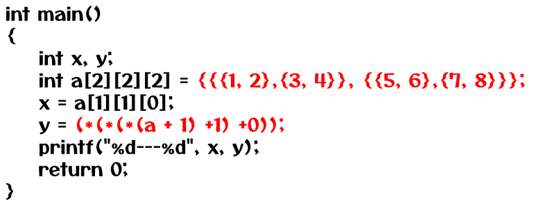 Example of 3 Dimensional Arrays