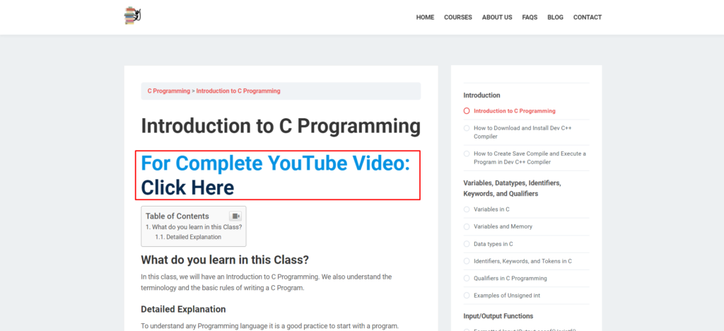 How To Learn C Programming For Beginners 100 Vidoes For FREE