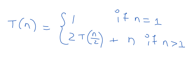 Merge Sort Time Complexity Using Masters Method 2